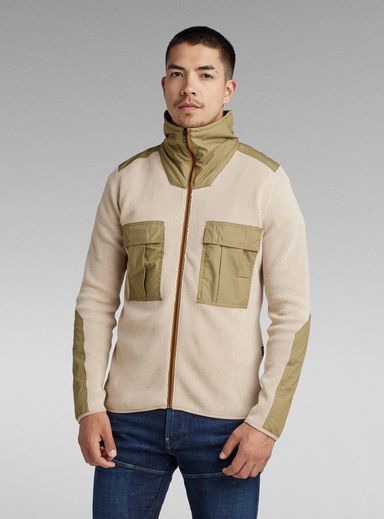 Cargo Zip Knitted Sweater